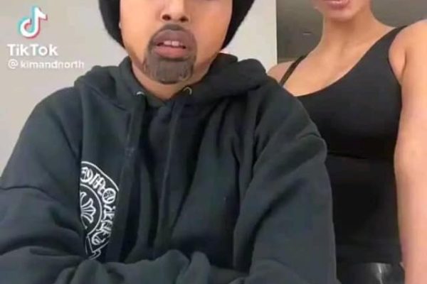 North West transforms into her father Kanye West In a TikTok Video With Kim Kardashian